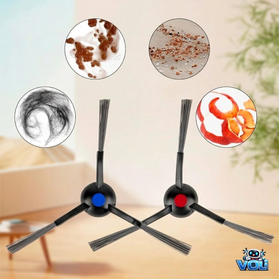 DEEBOT T30 Omni , T30 Pro , Yeedi m12 pro+ Yan Fırça 2 Adet - Avantajlı Toptan Fiyat