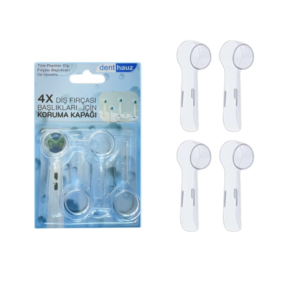Diş Fırçası Başlığı Koruma Kapağı 4 Adet - Avantajlı Toptan Fiyat