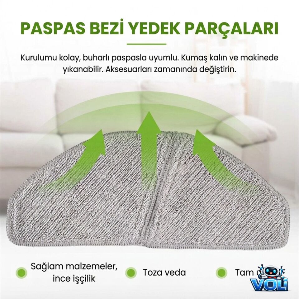 Midea M8+ için Mop Bezi 1 Adet