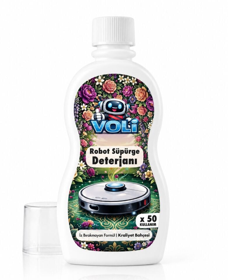 Ultra Shine Robot Süpürge Deterjanı - 500ml - Kraliyet Bahçesi Çiçek Kokusu Koli 18 Adet