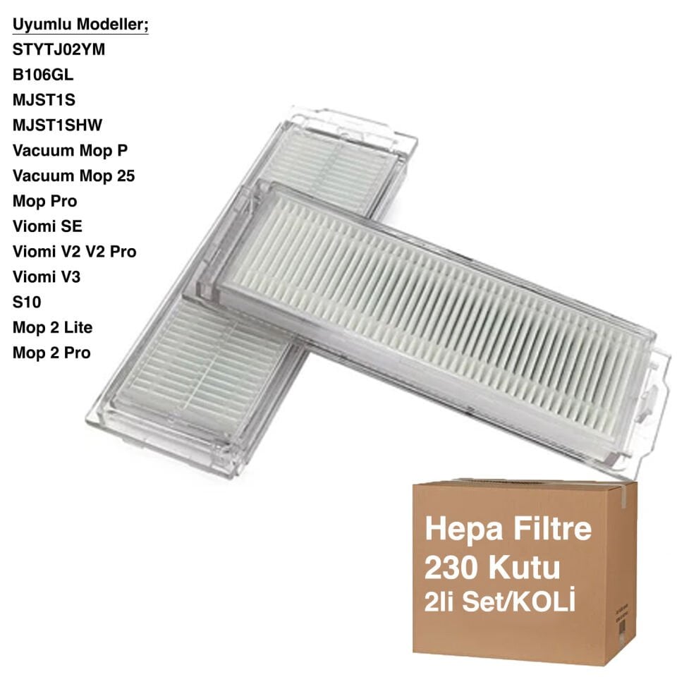 Mop P. Hepa Filtre 2 Adet - STYTJ02YM - Avantajlı Toptan Fiyat  Koli - 230 Adet