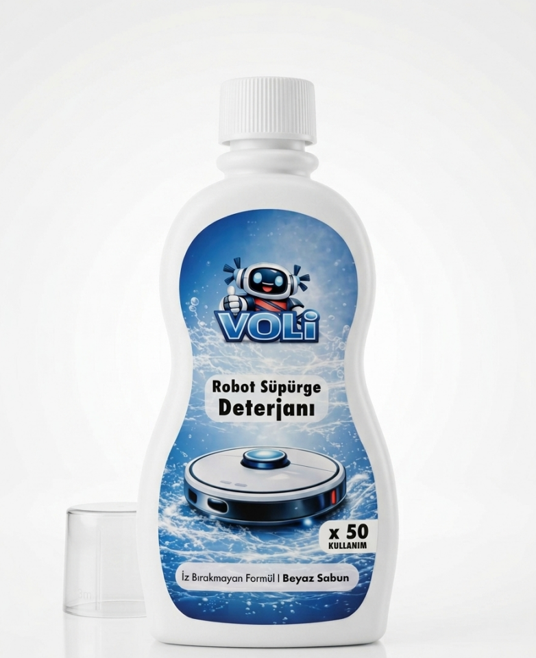 Ultra-Shine Robot Süpürge Deterjanı – Leke Karşıtı I Üstün Beyaz Sabun Etkisi (500 ml • 50 Kullanım)