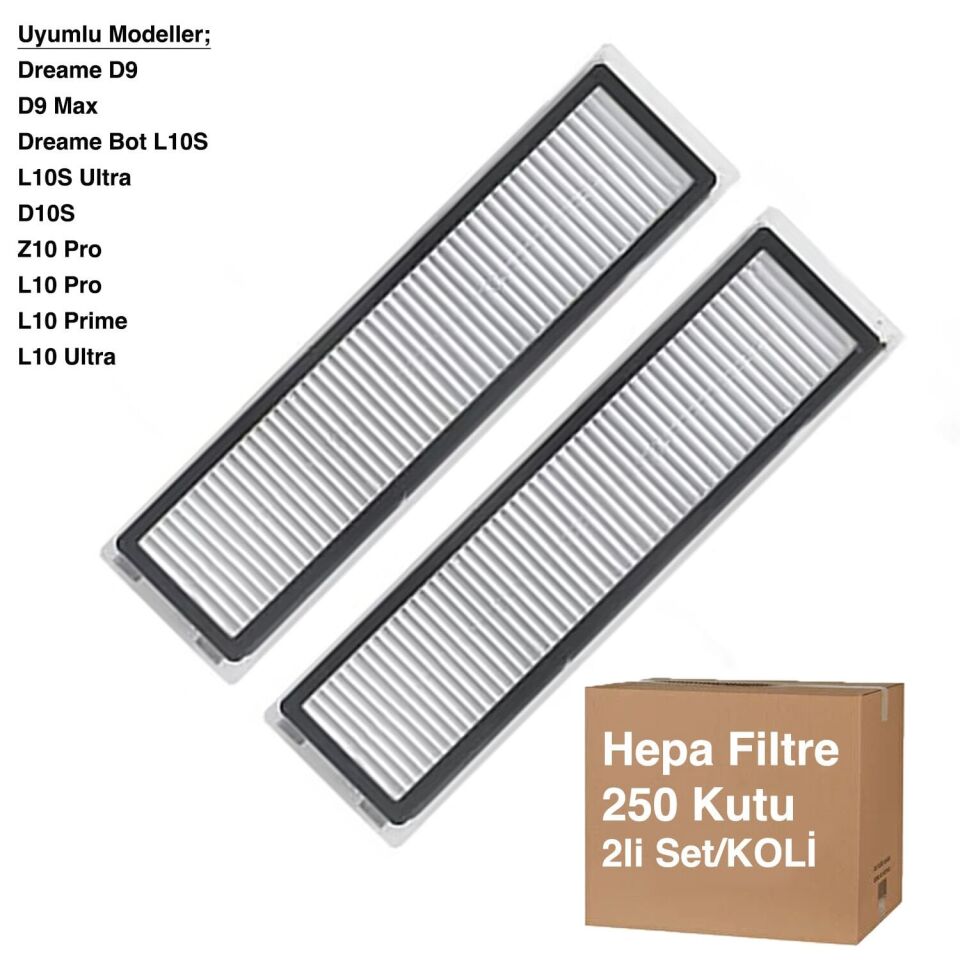 D9 Hepa Filtre 2 Adet - Avantajlı Toptan Fiyat  Koli - 250 Adet