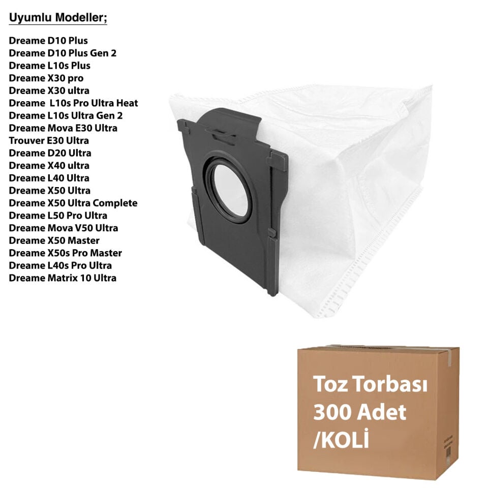 X30 X40 D10 Plus L10S PLus  Toz Torbası - Avantajlı Toptan Fiyat  Koli - 300 Adet