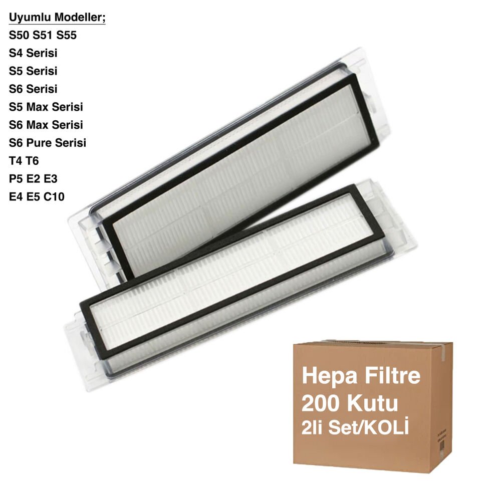 S5 Max Hepa Filtre 2 Adet - SDJQR02RR - Avantajlı Toptan Fiyat  Koli - 200 Adet