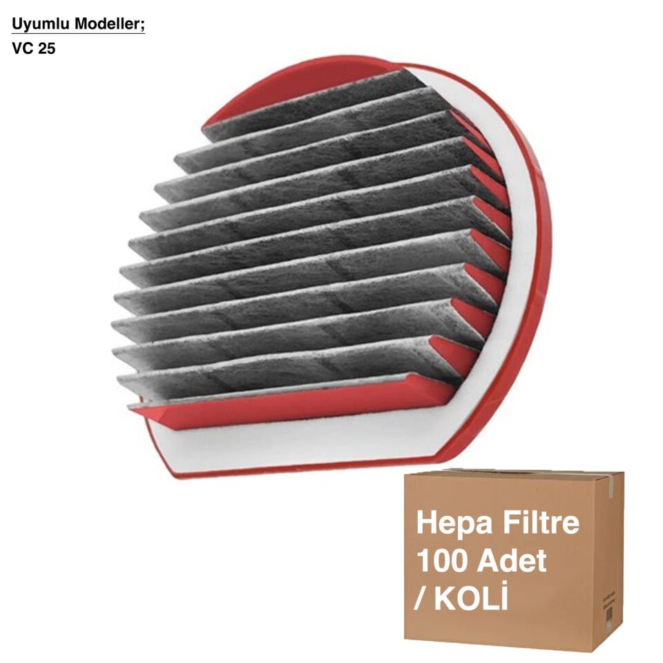 VC25 Handheld Hepa Filtre - Avantajlı Toptan Fiyat  Koli - 100 Adet