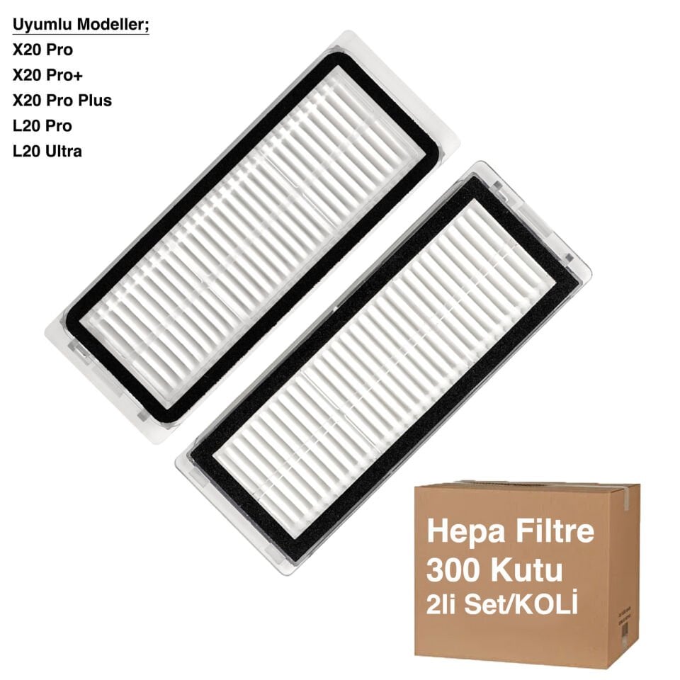 X20 Pro Hepa Filtre 2 Adet - Avantajlı Toptan Fiyat  Koli - 300 Adet