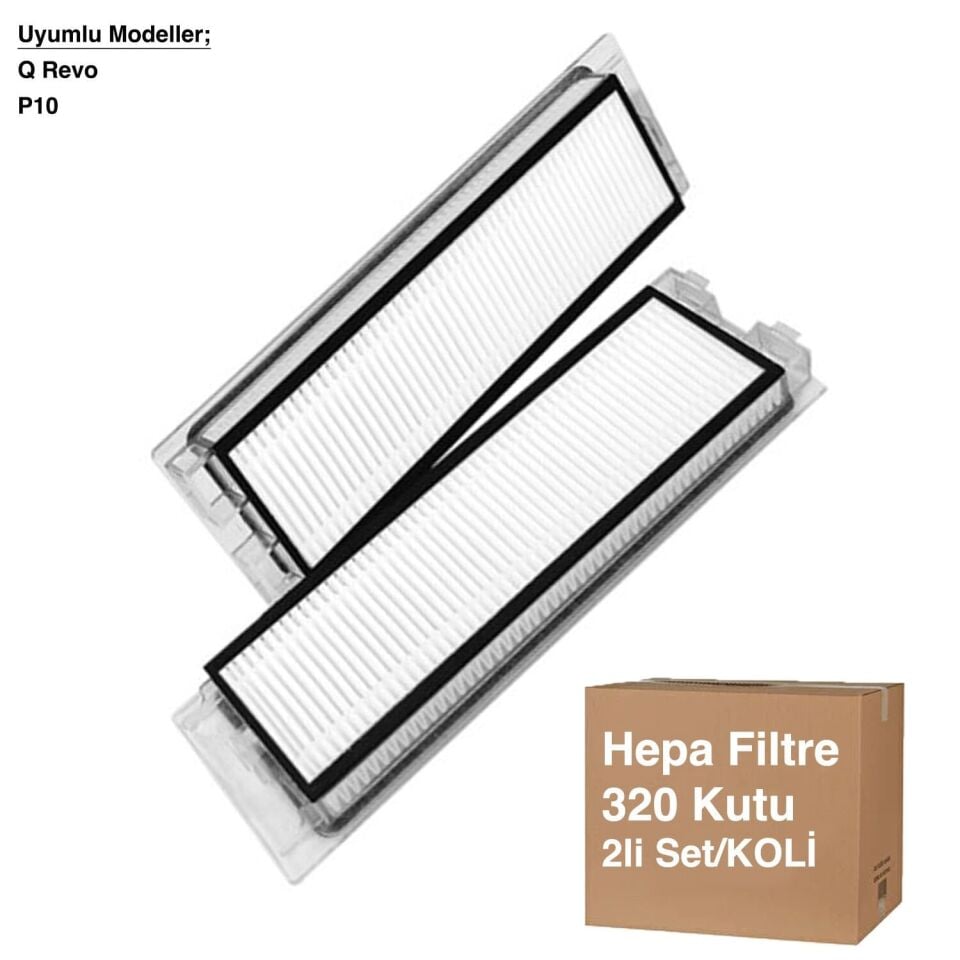 P10 - Q Revo Hepa Filtre 2 Adet - Avantajlı Toptan Fiyat  Koli - 320 Adet