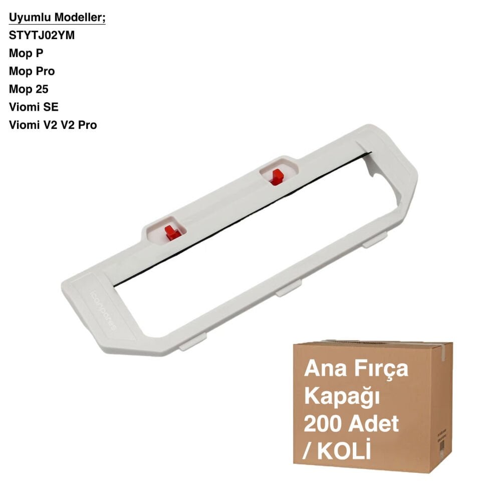 Mop P. Beyaz Ana Fırça Kapağı - STYTJ02YM - Avantajlı Toptan Fiyat  Koli - 200 Adet