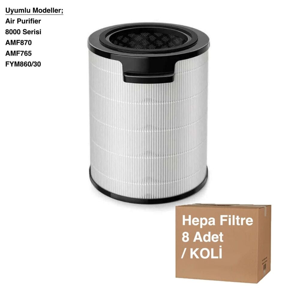 8000 Serisi AMF870 ve AMF765 Air Purifier FYM860/30 Hepa Filtre - Avantajlı Toptan Fiyat  Koli - 8 Adet
