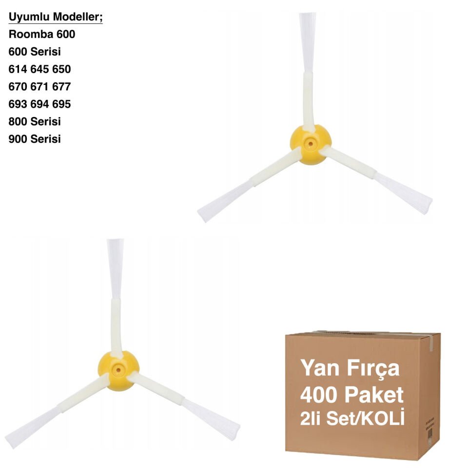 Roomba 800 Yan Fırça 2 adet - Avantajlı Toptan Fiyat  Koli - 400 Adet