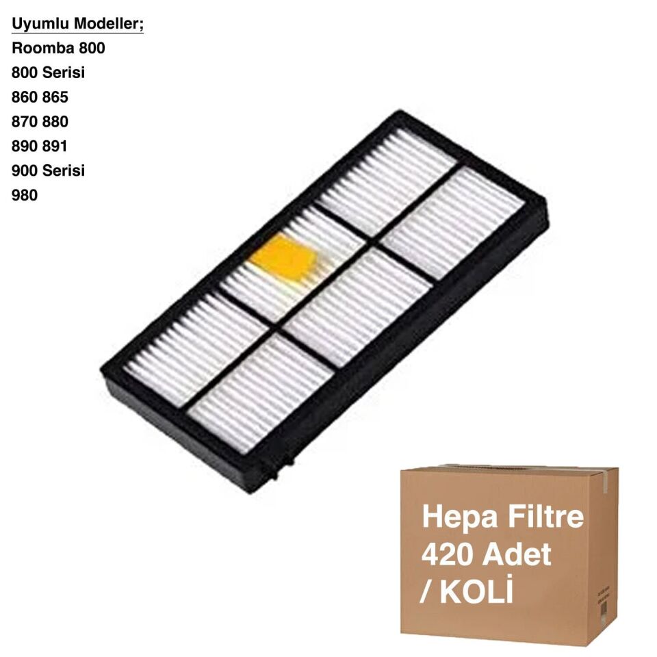 Roomba 800 Hepa Filtre - Avantajlı Toptan Fiyat  Koli - 400 Adet