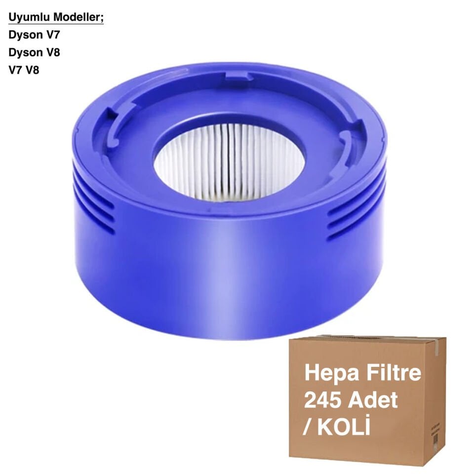 V7 V8 Ön Hepa Filtre - Avantajlı Toptan Fiyat  Koli - 245 Adet
