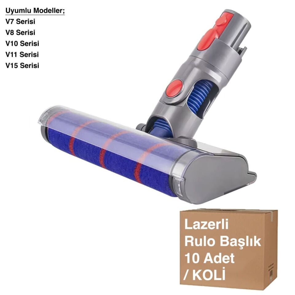 Rulo Fırça Başlığı V7-V11 Lazer Işıklı - Avantajlı Toptan Fiyat  Koli - 10 Adet