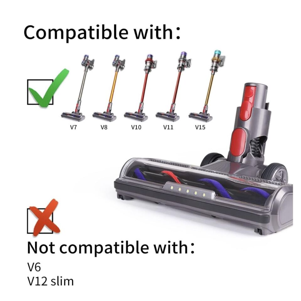 Kıl Fırça Başlığı V7-V11 Led Işıklı - Avantajlı Toptan Fiyat  Koli - 10 Adet
