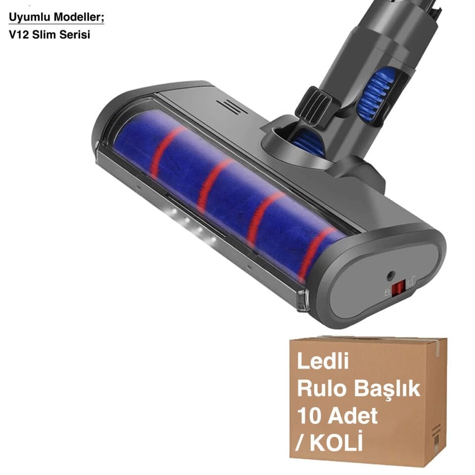 Rulo Fırça Başlığı V12 Led Işıklı - Avantajlı Toptan Fiyat  Koli - 10 Adet