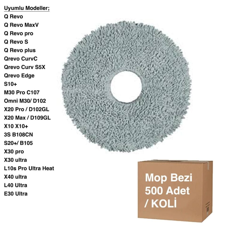 S10-S10 Pro Rounded Mop Bezi - Avantajlı Toptan Fiyat  Koli - 500 Adet