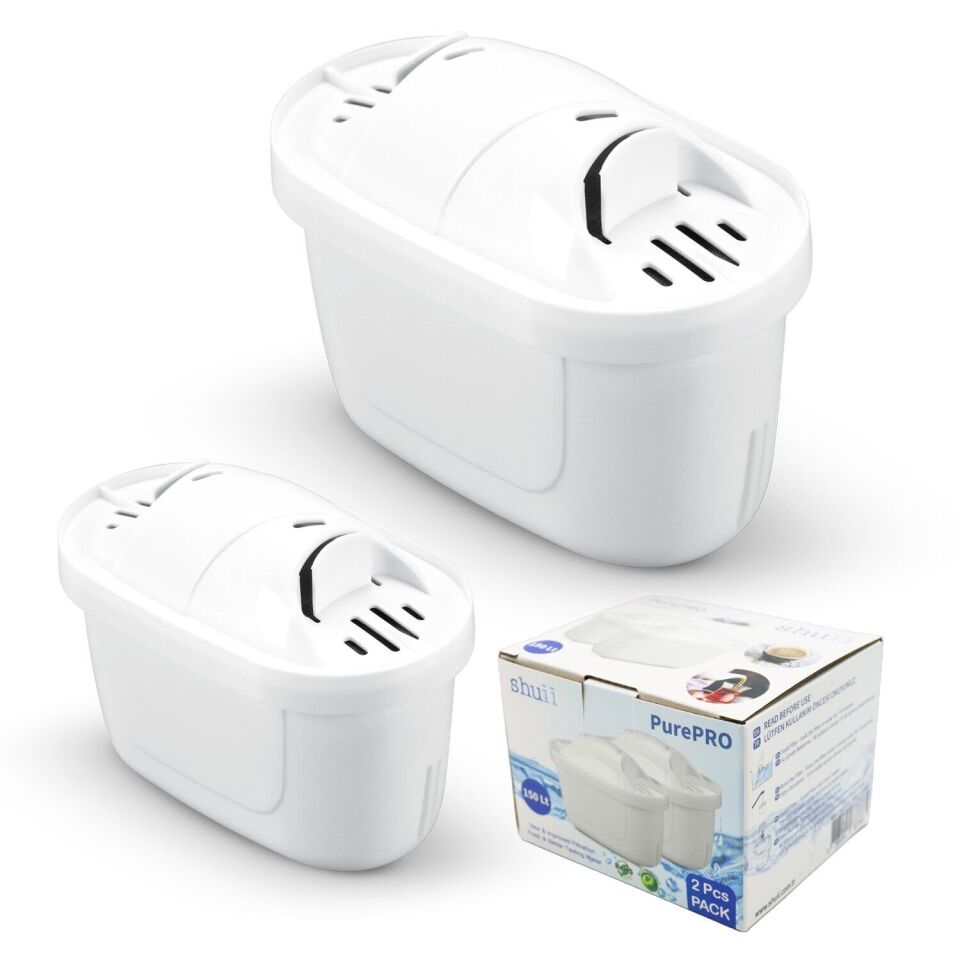 PurePro I Su Arıtma Sürahi Filtresi (2 Adet Filtre) I Jugg ve Brita Maxtra+ Pro ile Uyumlu