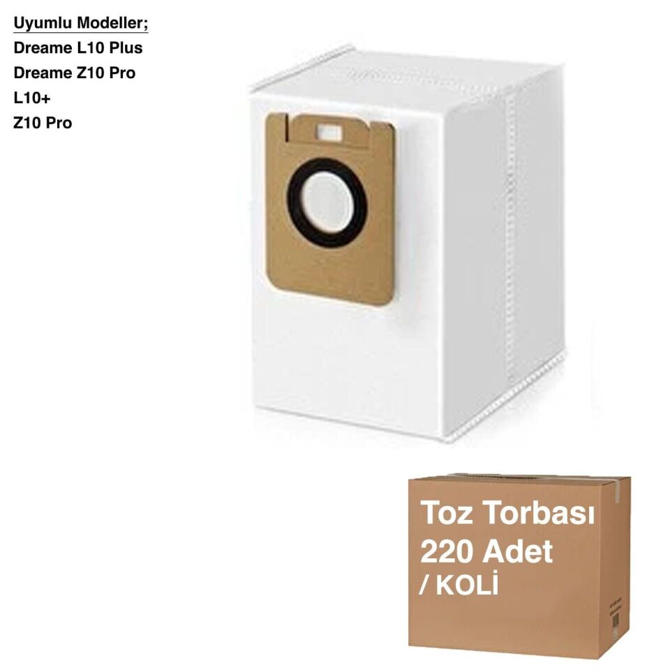 Dreame L10 Plus / Z10 Pro Toz Torbası - Avantajlı Toptan Fiyat (Yerli üretim)  Koli - 300 Adet