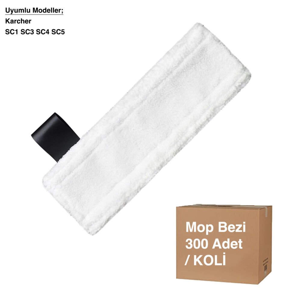 Karcher SC1 SC3 SC4 SC5 Mop Bezi - Avantajlı Toptan Fiyat (Yerli üretim)  Koli - 300 Adet