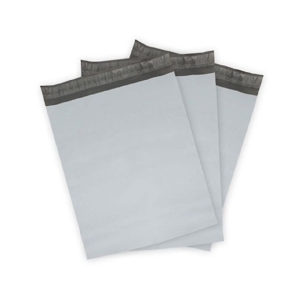 Kargo Poşeti Cepsiz Gri 30x37 + 5cm -  80 Micron